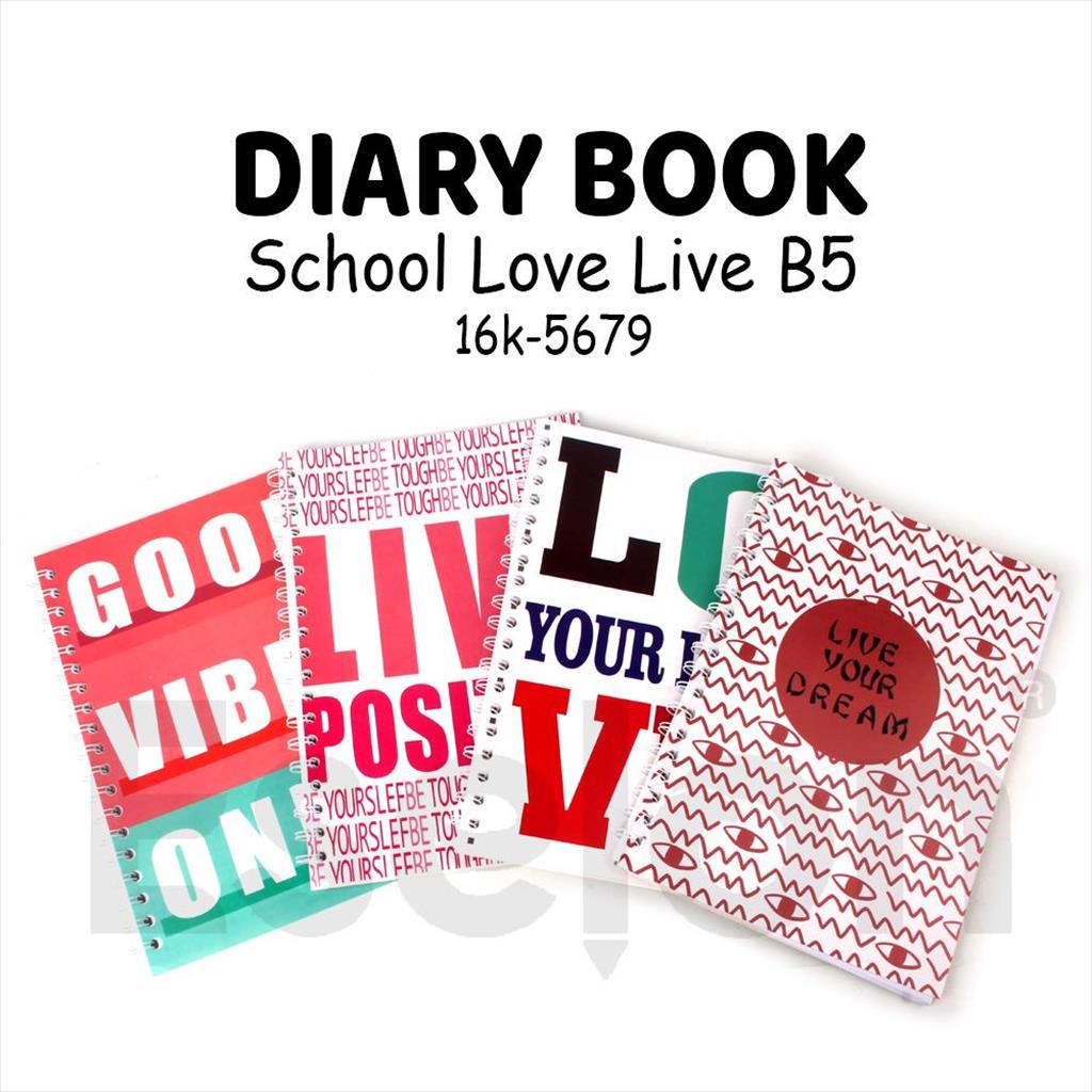 

Diary Spiral B5 LOVE LIVE 16K-5679 / Notebook Spiral 50 Lembar