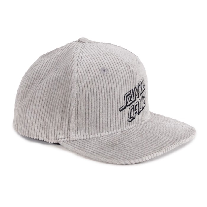 Santa Cruz Stack Strip Corduroy Light Grey Hat