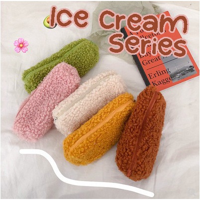 

Tepak Pensil Korea ICE CREAM Estetik Aesthetic Lucu / Kotak Pencil Case Minimalis Flower Cute Kain Bolpen Wadah