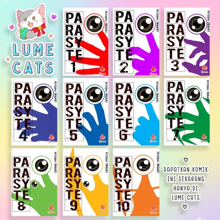 Komik Parasyte Cabutan 1 2 3 4 5 6 7 8 9 10 Hitoshi Iwaaki