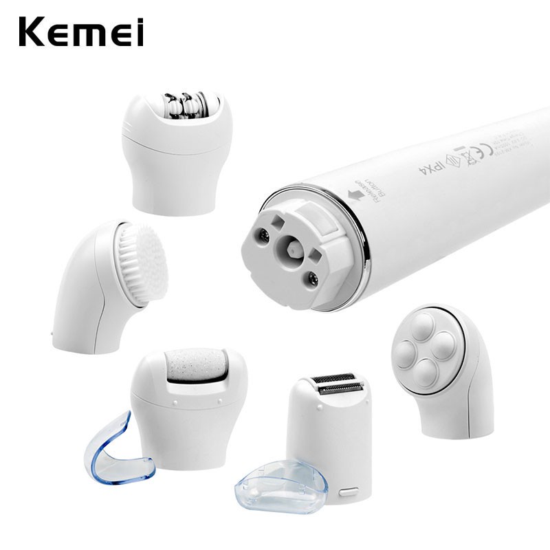 132 KEMEI KM-2199 5 in 1 Rechargeable Lady Epilator Shaver Tool Sets