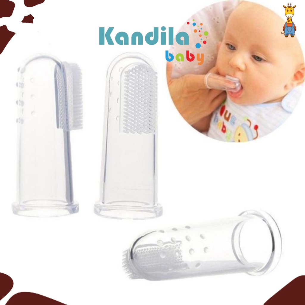 Kandila Finger Toothbrush KDL 037 - Sikat Gigi Gusi Lidah Bayi