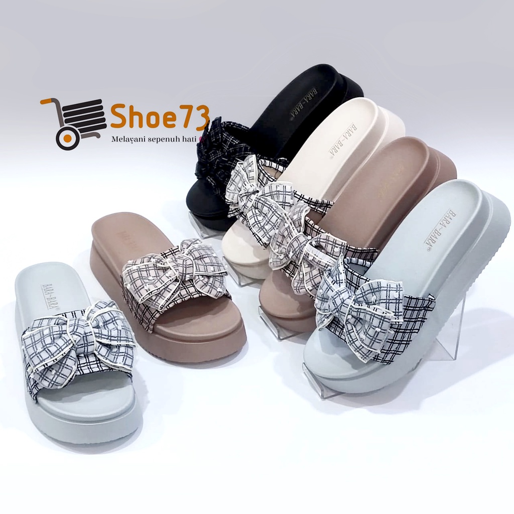 BARA-BARA 219 V-15 SIZE 36-40 ORIGINAL | Sandal Wedges Selop Jelly Pita Wanita | Sendal Kokop Impor