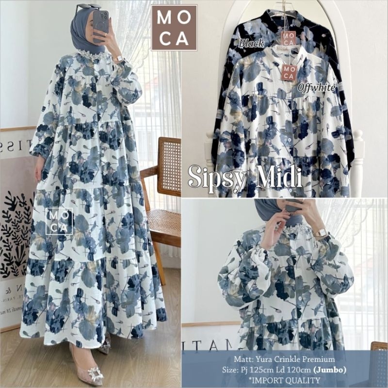 SIPSY MIDI Jumbo ORI MOCA | Ld120 Yura Crinkle Premium