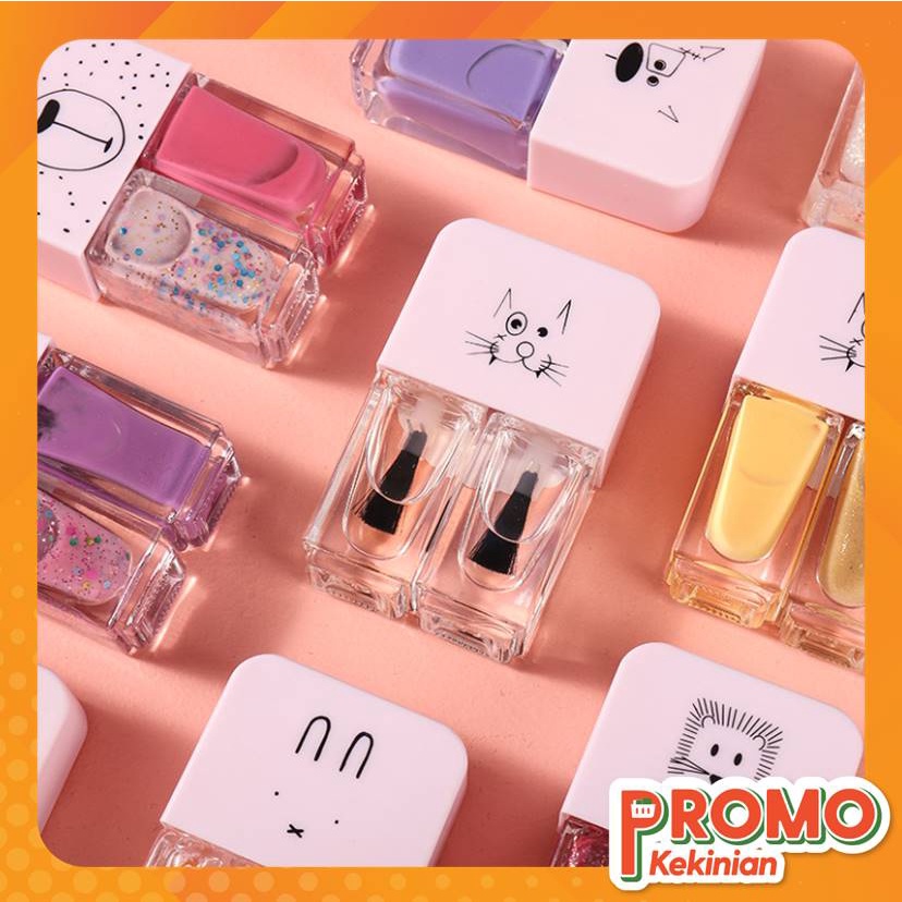 PROMO KEKINIAN - F5249 Kutek Korea 2 in 1 Halal / Cat Kuku / Nail Polish 2 in 1 / Kutek Kuku