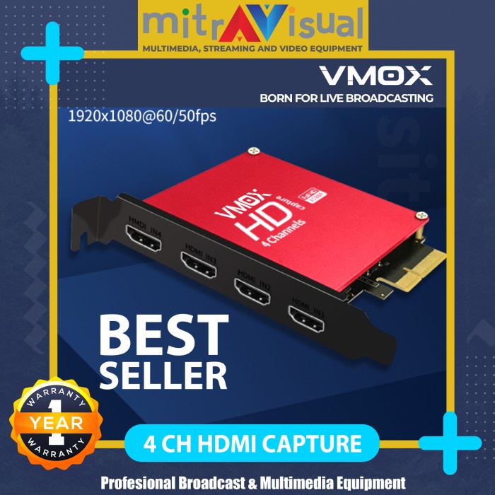 VMOX CAPTURE HDMI 4 INPUT 1080P Support Vmix OBS Wirecast