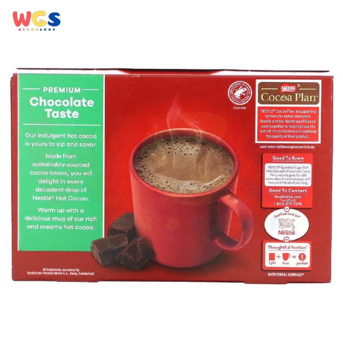 Nestle Hot Cocoa Mix Rich Milk Chocolate Flavor Zero Sugar 8s x 8g