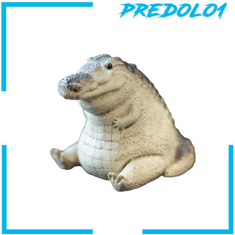 [Predolo1] Patung Buaya Teh Patung Hewan Peliharaan Crocodile Untuk Rumah Ruang Tamu