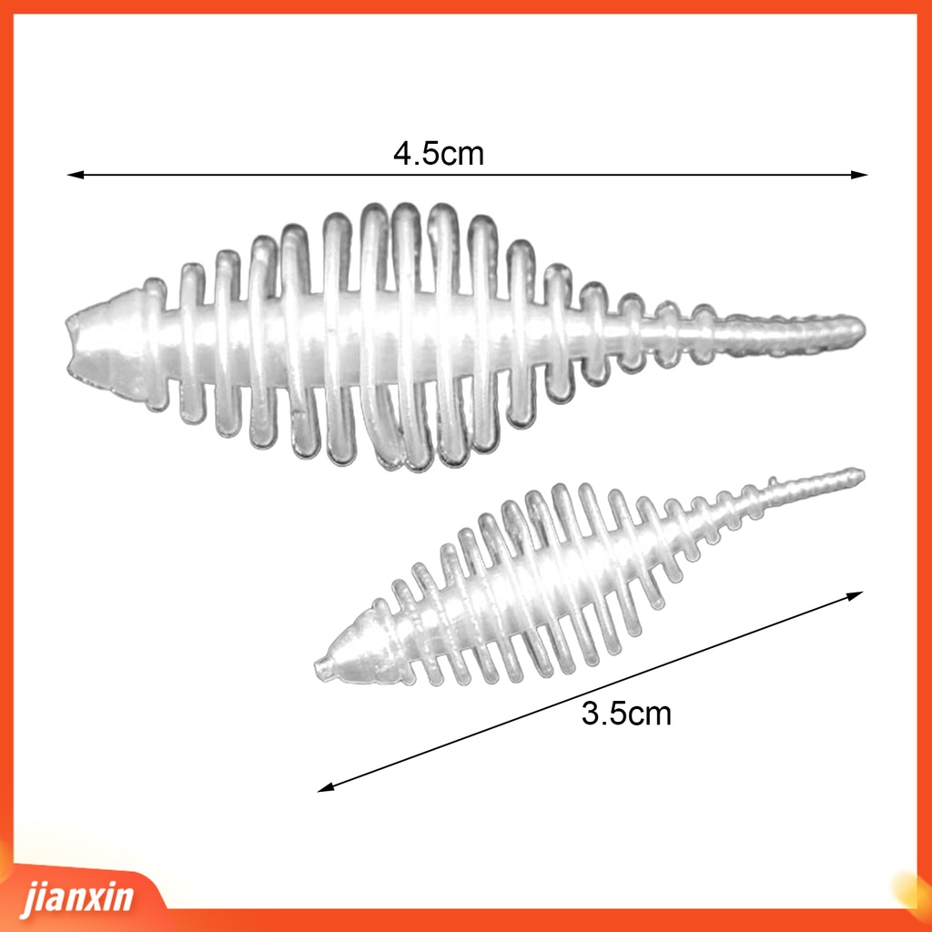 (In Stock) 3.5cm /4.5cm Umpan Pancing Botol Simulasi Warna Cerah Tahan Sobek Two-tone Ketangguhan Yang Baik Universal Lembut PVC Trout Memancing Buatan Cacing Swimbait Memancing Perlengkapan Memancing
