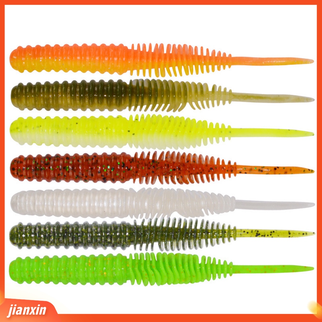 (In Stock) 5pcs 100mm /4.5g Umpan Pancing Semua Air Desain Simulasi Warna Cerah Banyak Digunakan Bionic Soft Fishing Bait Untuk Outdoor
