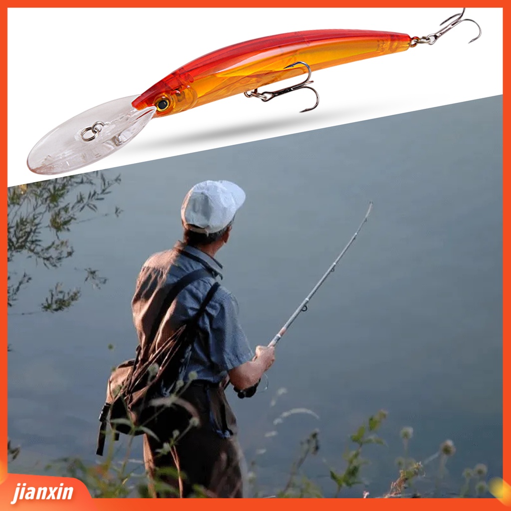 (In Stock) 20cm /23g Umpan Umpan Kait Tajam Anti-Korosi 3D Mata Realistis Laut Memancing Simulasi Umpan Keras Untuk Outdoor