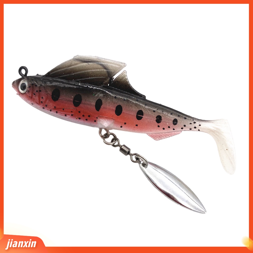(In Stock) 8.5cm /13g Spot Bionic Umpan Buatan Berduri Kait Rotasi Payet Umpan Lembut Alat Pancing