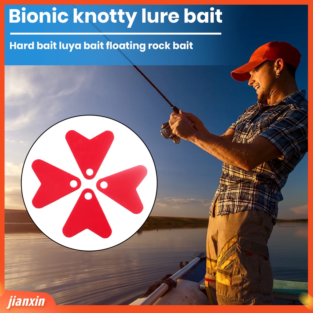 (In Stock) 100Pcs/Bag Ukuran Kecil Ringan Fishtail Sequin Warna Cerah Permukaan Halus Godaan Ikan Merah Hati Irisan Peralatan Memancing