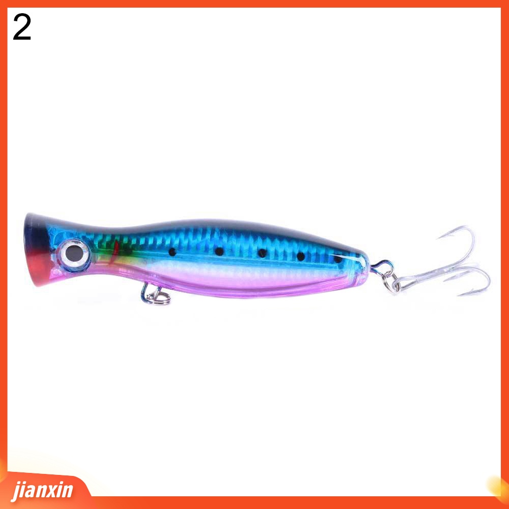 (In Stock) 13cm 43g 3D Mata Popper Lure Top Water Fishing Crankbait Umpan Keras Tackle Tool