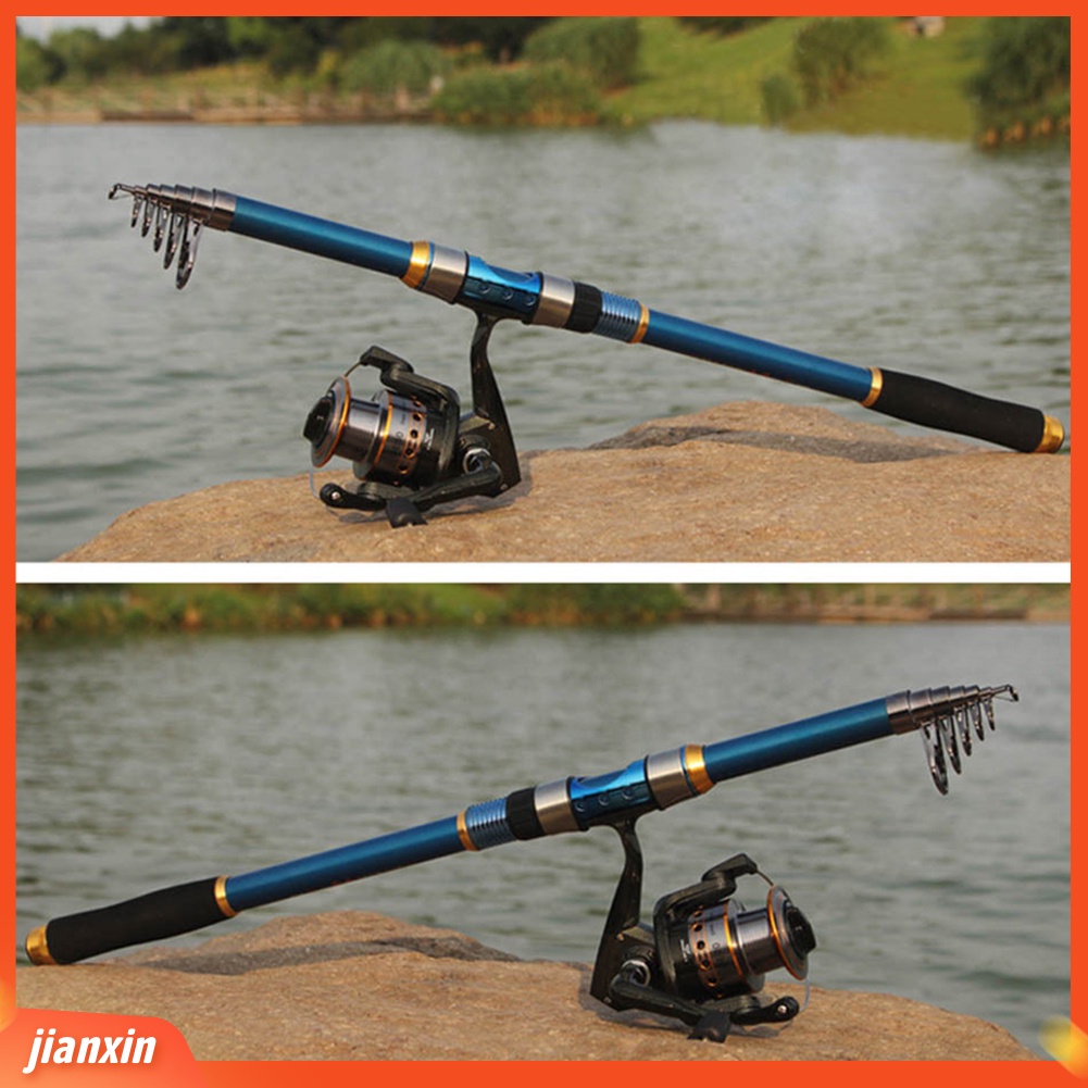 (In Stock) 2.1m Telescopic Portable Carbon Fiber Tahan Lama Outdoor Boat Sea Fishing Rod