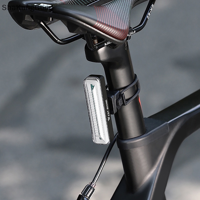Skid Bike Tail Light Rechargeable Aksesoris Bersepeda Tahan Air Untuk Berkendara Malam Hari, Bersepeda, Gunung &amp; Sepeda Jalan, Lampu Peringatan Keselamatan SKK