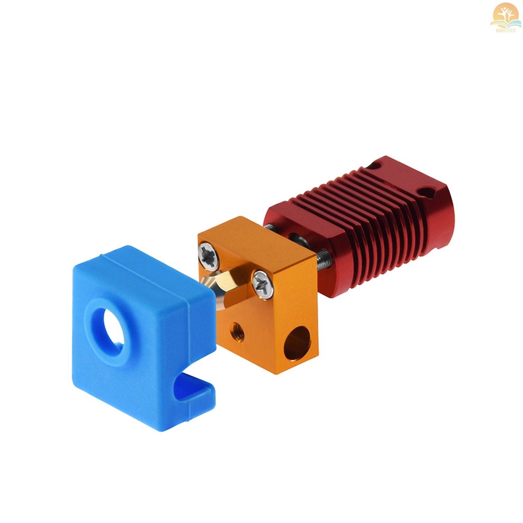 In Stock Metal Hotend Extruder Kit Dengan Nozzle 0.4mm Aluminium Blok Pemanas Silikon Sock 12/24V 40W Kompatibel Dengan Creality CR-10 CR-10S Ender 3ender 3pro 3D Printer