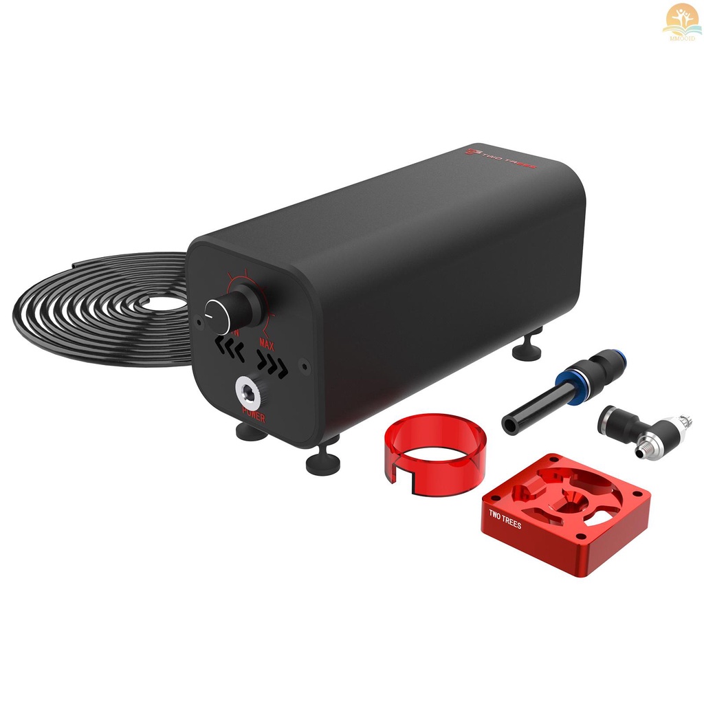 In Stock Dua Pohon Air Assist High Speed Air Pump Adjustable Airflow Kompatibel Dengan Laser Engravers TWOTREES TS2/Totem S/TTS-55/Atomstack A5 Pro/Sculpfun S9 /S6 Pro/Ortur Tiang Laser