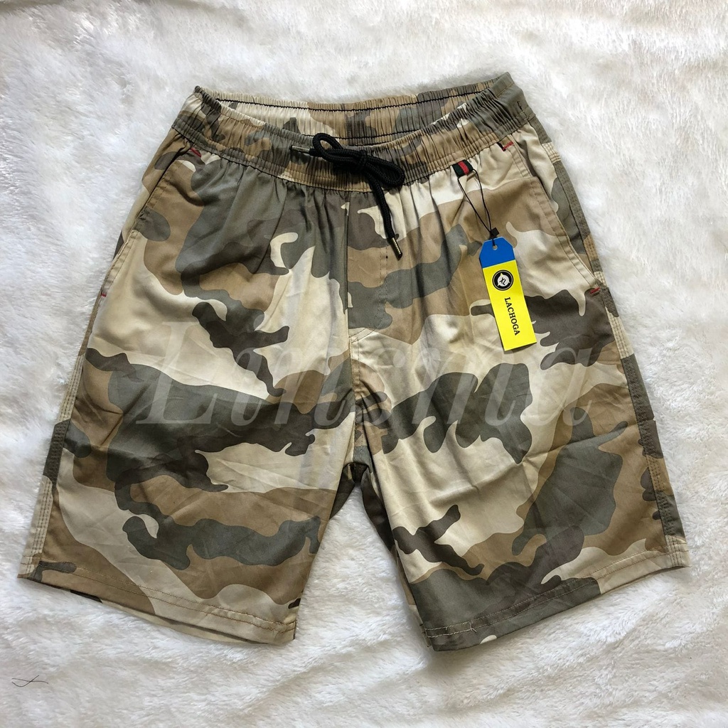 Celana Pendek Pria Wanita Boardshort Army Loreng ABRI Cotton Twill Import Premium