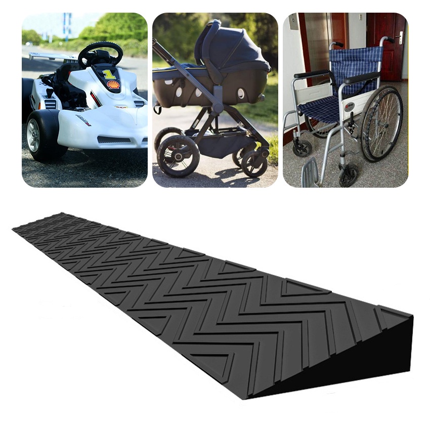 AZO1 Ramp Wheelchair Ramp Kursi Roda Plastik Papan Tanjakan Sweeping Robot 2cm 4cm 6cm