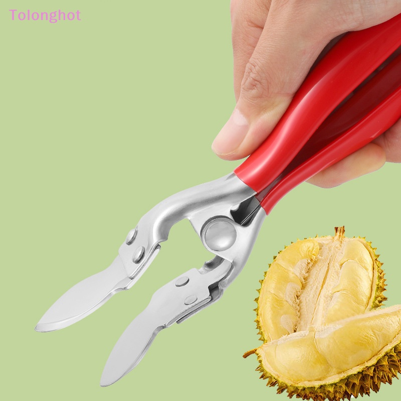 Tolonghot&gt; Alat Pembuka Durian Pegangan Nyaman Mengelupas Halus Food Grade Manual Mesin Penembak Durian Untuk Hadiah Dapur Rumah Tangga Masak Dengan Baik