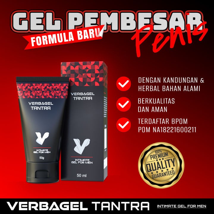PRINg READY VERBAGEL GEL ASLI VERBA GEL ORIGINAL OBAT PEMBESAR MR P BPOM PEMBESAR ALATVITAL PRIA BPO