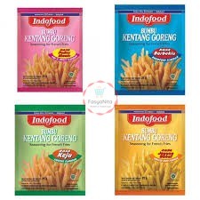 

Indofood Bumbu Kentang Goreng (Pedas manis / Jagung bakar / Barbeque / Keju)