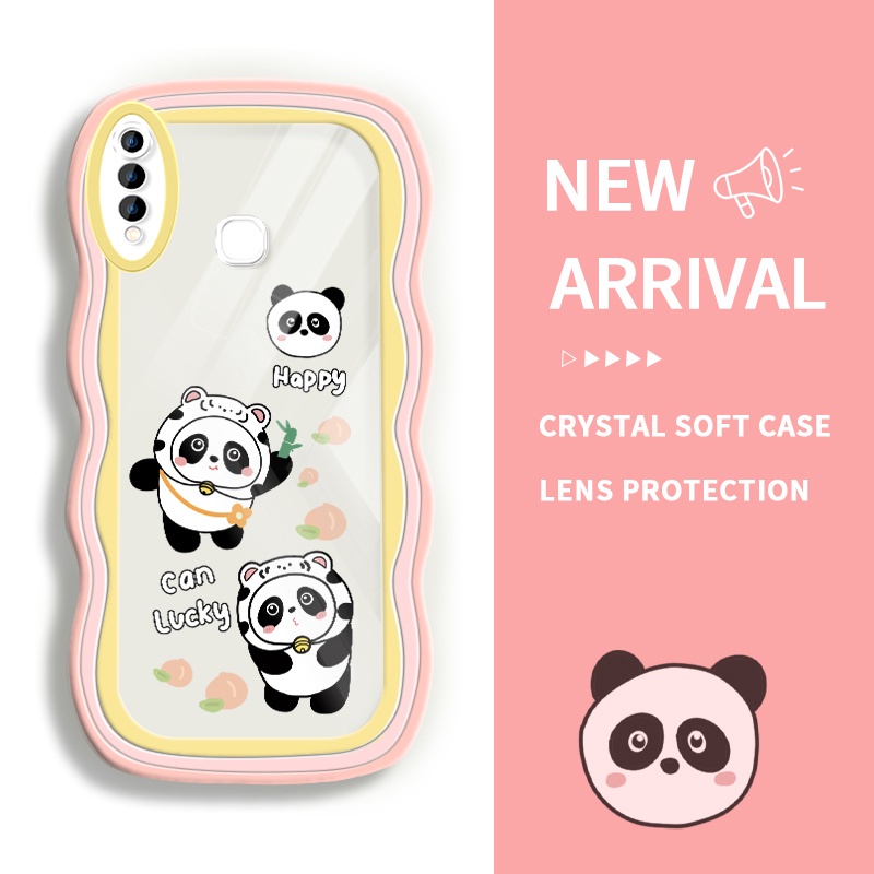 JBIMA Case Casing For Vivo U3 U20 Y17 Y3 Y12 Y15 U10 U3X Y3S Y19 Y5S Z5i SoftCase Hp Panda Kecil Yan
