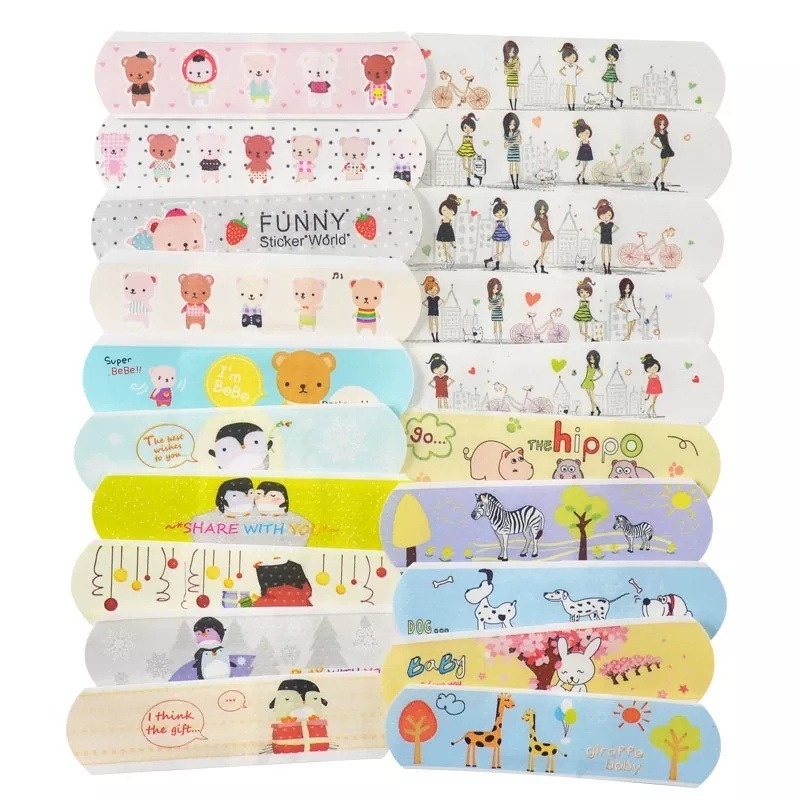 Hansaplast Plaster Anak &amp; Dewasa Band Aid Waterproof Motif Karakter Lucu Penutup Pembalut Luka Tahan Air Gambar Lucu