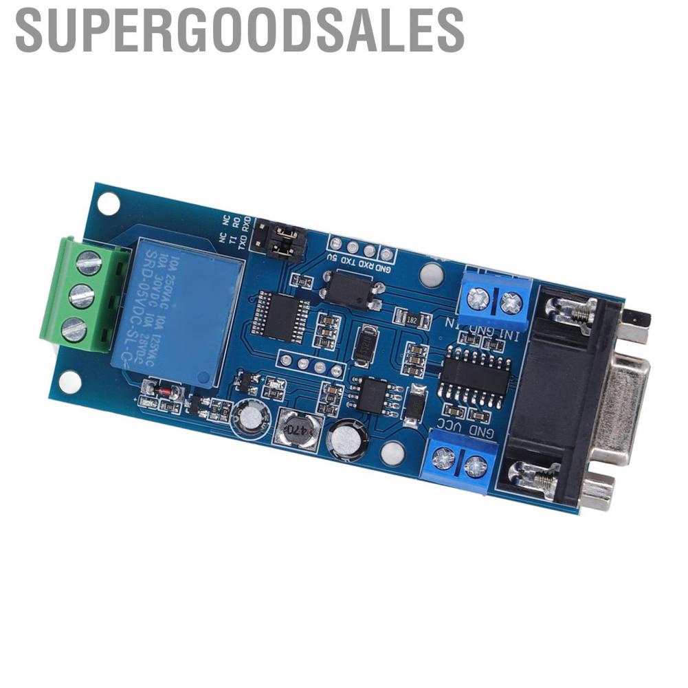 Supergoodsales 1 Channel Relay Module DC724V Board With RS232 TTL UART