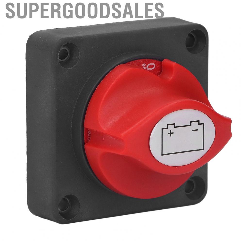 Supergoodsales Disconnect Switch Safe ABS Red Copper Knob  Dust DC