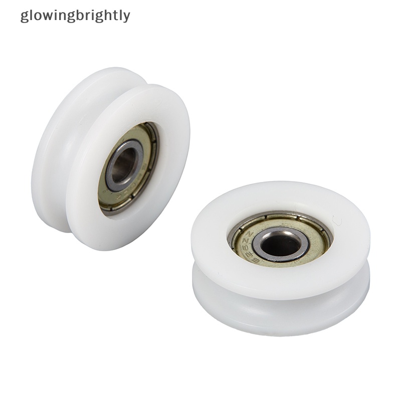 [glowingbrightly] High Quality U Groove Roller Pulley Bearing Steel Roller Injection-coated U-shaped Pulley Wheel Untuk Slide Pintu Jendela 6*30*10mm TFX