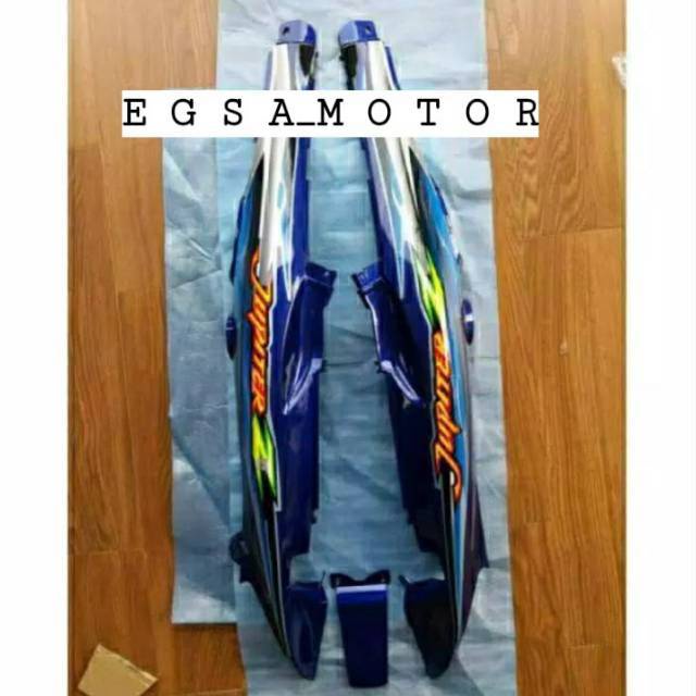 Body belakang Yamaha jupiter Z caswile 2005/warna biru plus striping