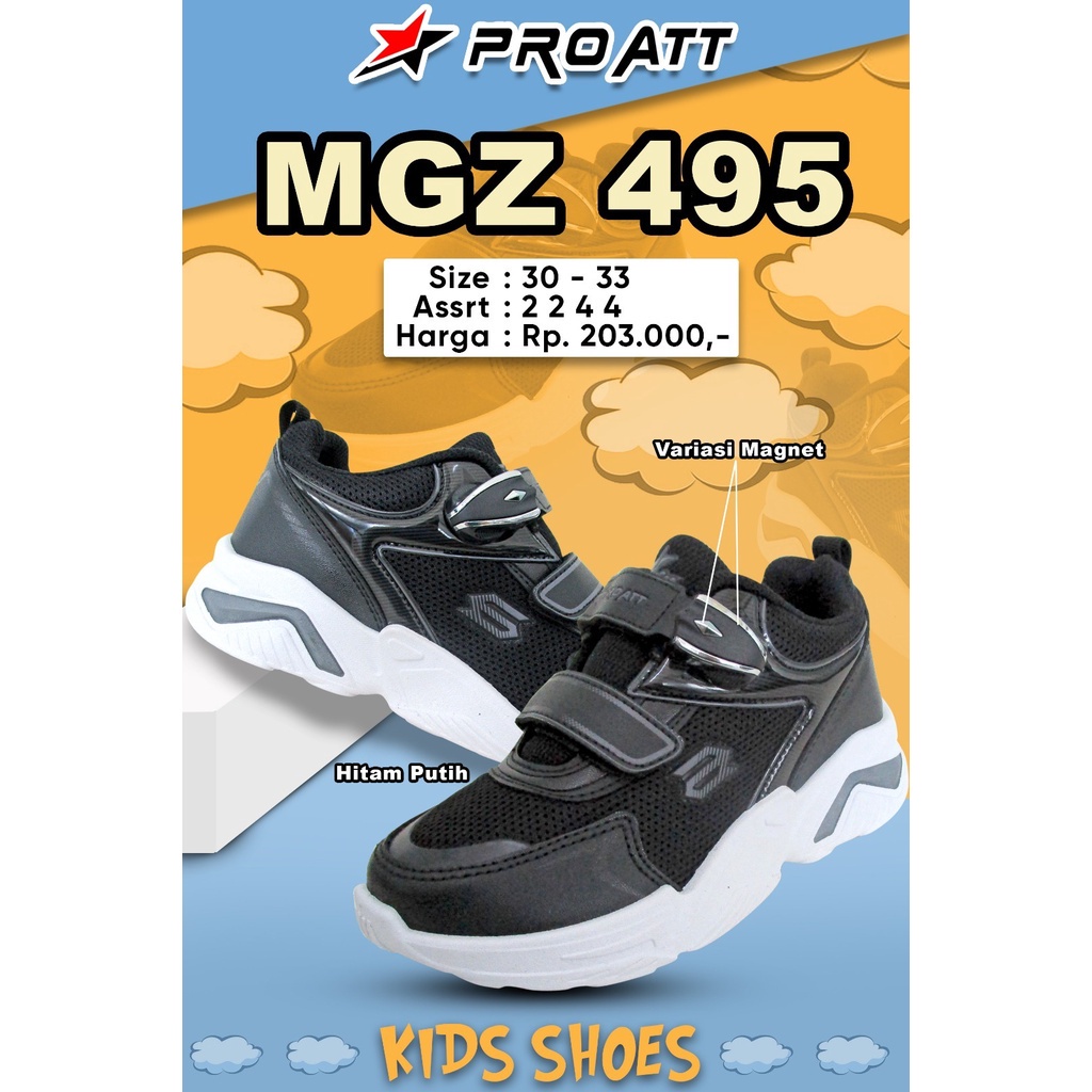 Sepatu Sekolah Anak Magnet SD SMP PRO ATT MGZ 495