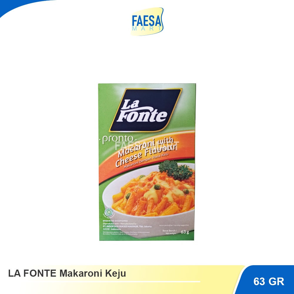 

LA FONTE Macaroni Keju 63gr