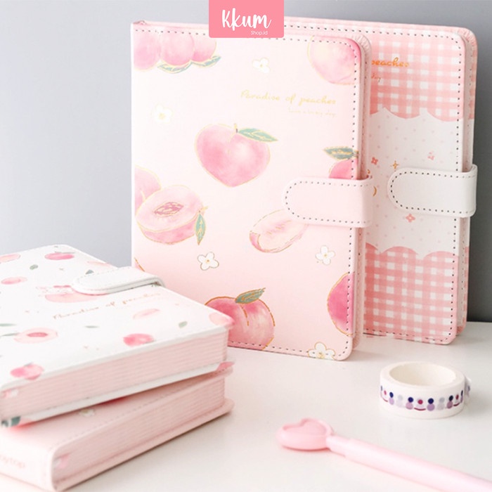 

Notebook Peach/Buku Tulis/ Peach Cover Notebook/Buku motif lucu jurnal - A Peach Pink, A6