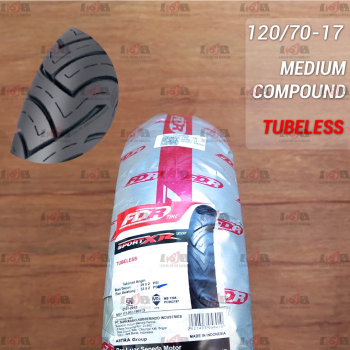 FDR Sport XR EVO 70/80/90/100/120/130 Ring 17 Ban Tubeless Bebek Sport - 80/80-17