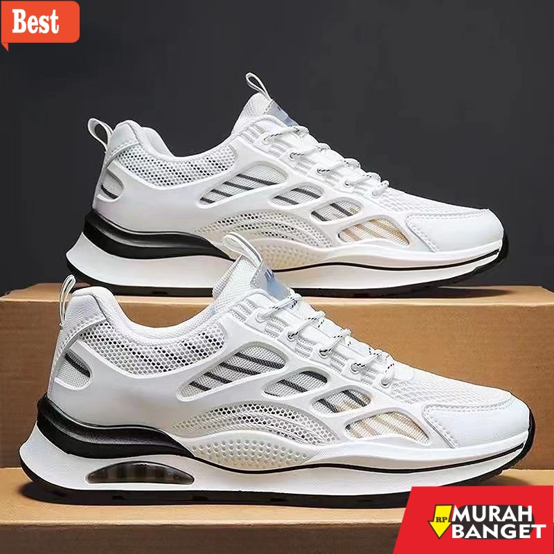 Sneakers pria terbaru- GROSIRTAS LV0324 Sepatu Sport Pria Import Sneakers Pria Premium Quality
