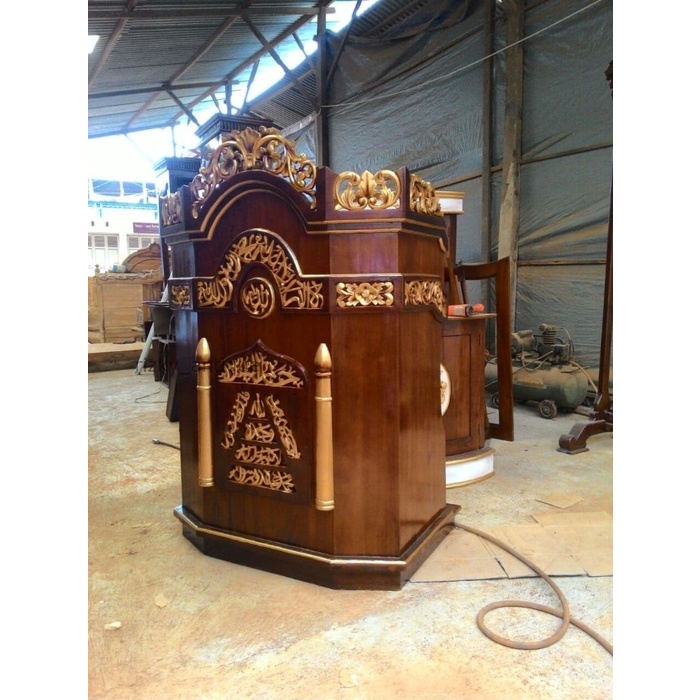 

Mimbar Pidato Khotbah Kayu Jati Mebel Jepara Termurah cod redy