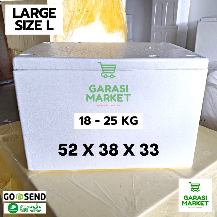 

Styrofoam 18Kg - 25Kg Sterofoam Stereofom Gabus Box 52X38X33 Large L