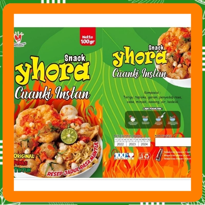 

Yhora cuanki instan 100 gr 8500 lezat dan gurih Best Seller