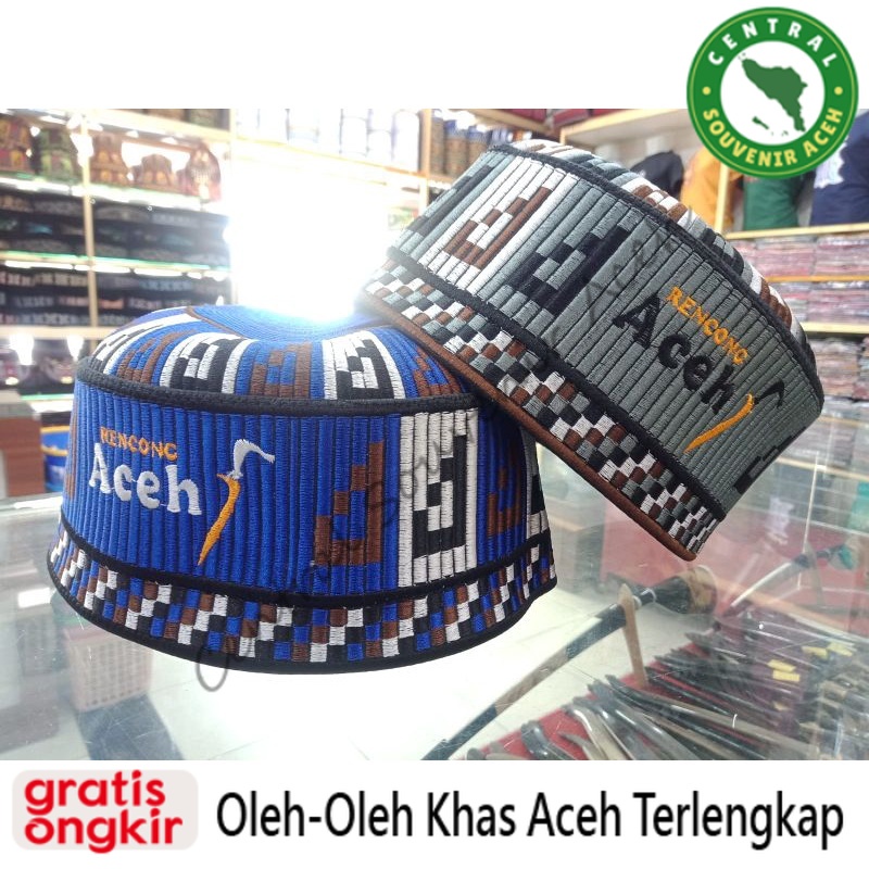 peci | kupiah meukeutop BARU motif rencong Aceh