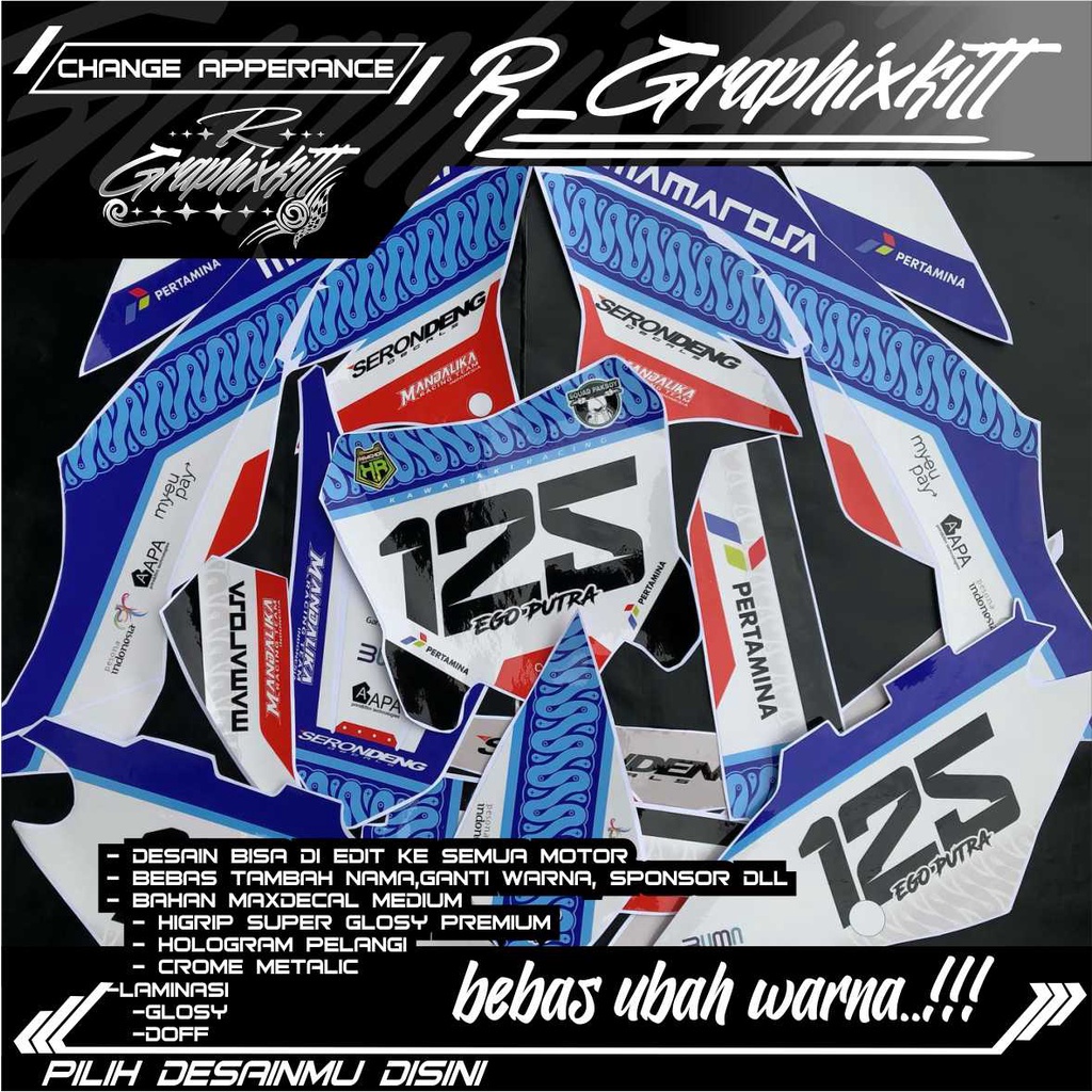 584 STICKER DECAL fullbody dtracker mandalika