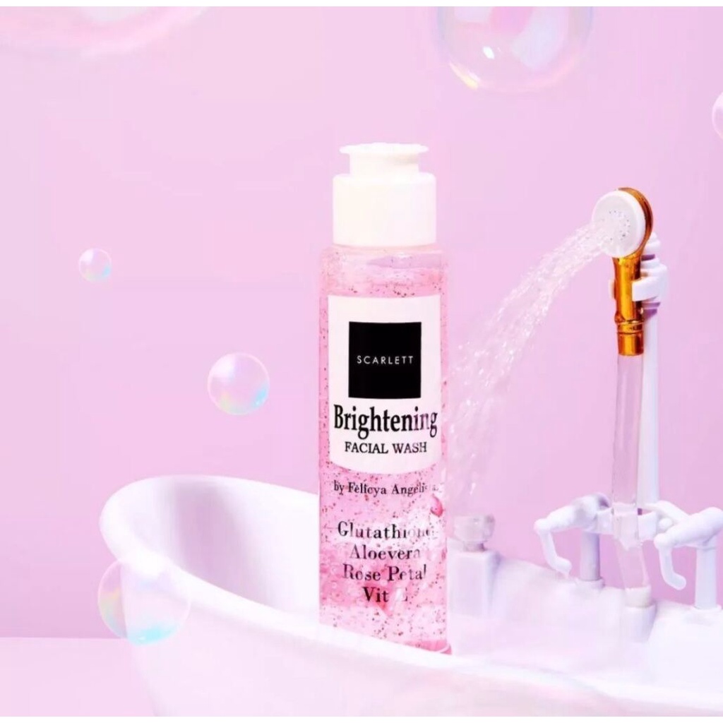( bisa COD ) SCARLETT BRIGHTENING FACIAL WASH SHARE IN JAR