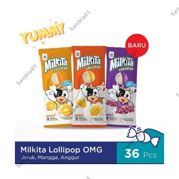 

Permen Milkita Lolipop 12pcs