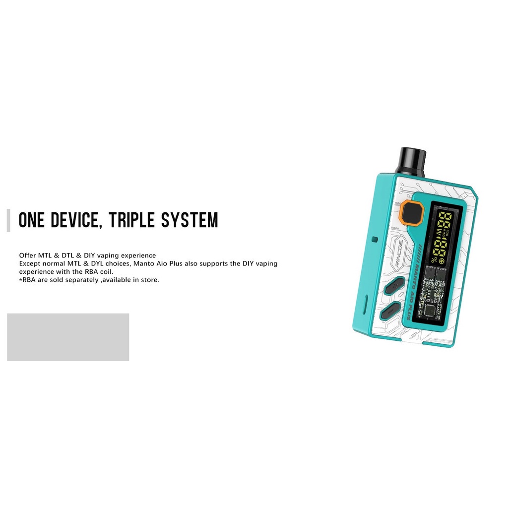 NEW &amp; AUTHEN POD KIT MANTO BY RINCOE - AIO PLUS