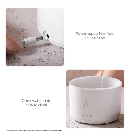 COCOMAMA Humidifier Pelembab Udara Aromaterapi Ultrasonik Bentuk Ubur-Ubur Kapasitas 360ml Humidifier Diffuser USB Mini Air Purifier Aromatherapy Essential Oil Difuser