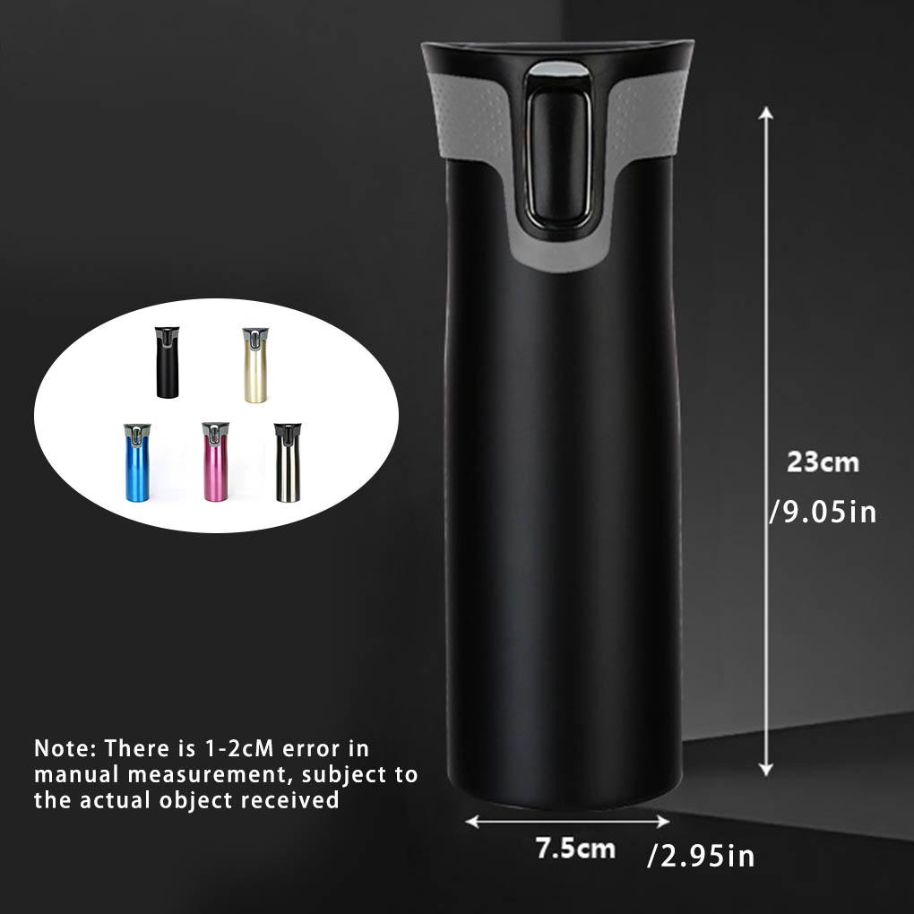 550ml Botol Air Tahan Air Ringan Portabel Cangkir Kopi Vacuum Insulated Cups Stainless Steel Thermal Bottles