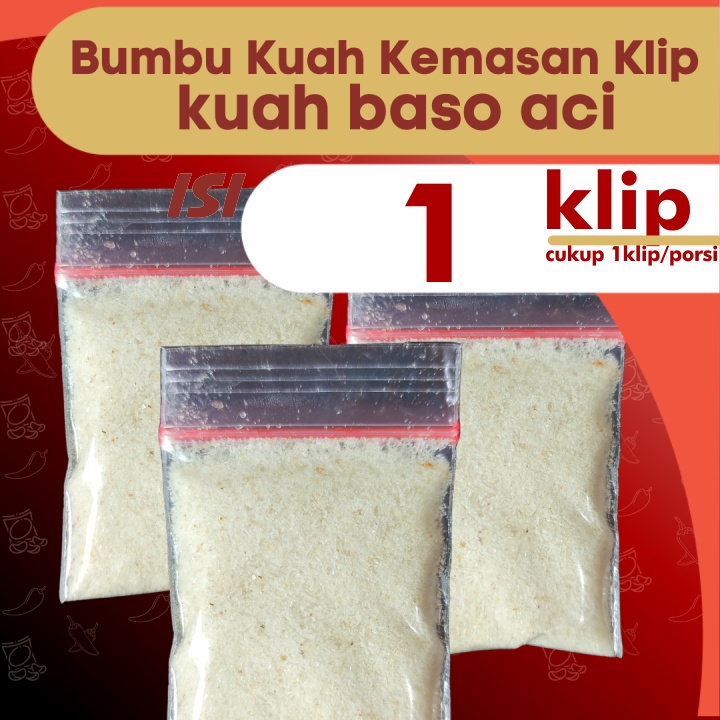 

1KLIP Bumbu TUNGGAL BOCI untuk kuah baso aci 1Klip/Porsi by GaiaRasa