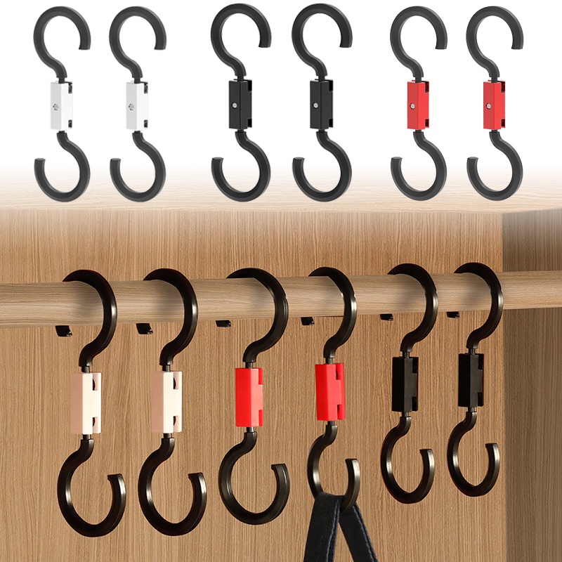 2pcs/set Pengait Kursi Mobil Berbentuk S Tahan Lama/Kursi Belakang Sederhana Hidden Hanging Storage Organizer Holder Aksesoris Mobil